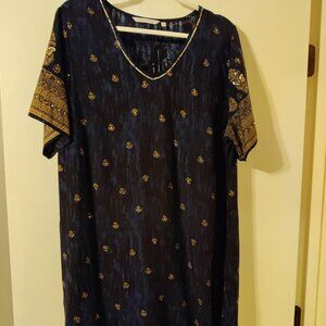Soft Surroundings Sequin Embellished Tunic Dress